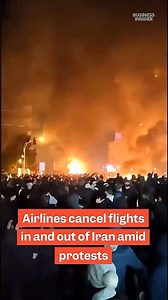 #Airtravel disrupted as #Iran faces widespread unrest and inflation #crisis