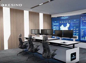 [Hot Item] Control Room Furniture HPL Safety Equipment Noc Desk Control Room 911 Console