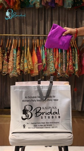 Watch how Kalpana turns imagination into embroidery magic ✨ For Online Orders & Enquiries: 📲 WhatsApp: 97909 39105 📍To visit our studio, search “Kalpana Bridal Studio, Sowcarpet” on Google Maps for the exact location. We’re just a tap away! #TraditionWithStyle #BridalGrace #KalpanaBridalStudio #SareeMatching #BridalStyle #SareeBlouseIdeas #ChennaiBrides #BridalLooks #BridalShopping #IndianWearStyle #BridalJourney #WeddingWardrobe #SouthIndianBride | kalpana bridal wear & design