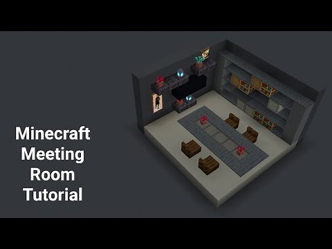 Minecraft Meeting Room Tutorial! Bedrock & Java