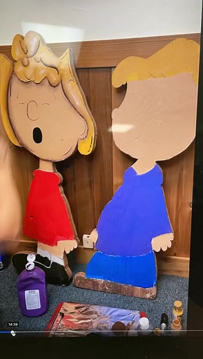 Charlie brown characters for a Christmas display. | The Robin's Nest by Teri