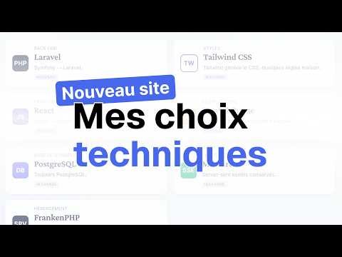 Mes choix pour le nouveau site