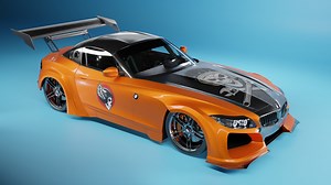 Full Blender Car Customization Tutorial: add Decals, Paint and Chrome!