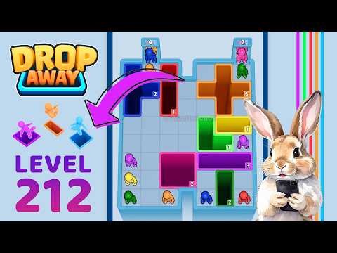 Drop Away Level 212 Solution Walkthrough