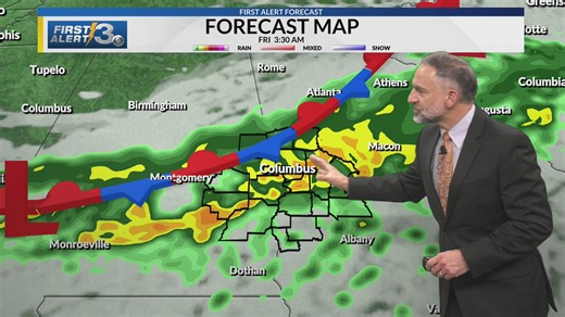 Columbus, GA weather Thursday PM (02/26/26)