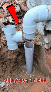 3M views · 10K reactions | Great Plumbing Trick To Install Pvc Tee In Small Space #viralreelsfacebook #viralreelschallenge #plumbing | Vijay Xyz Tricks | Facebook