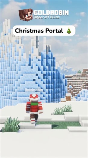 Goldrobin on Instagram: "Christmas Nether Portal 🎄 - Minecraft 💾 Download on Patreon (link in bio) 🎮 Minecraft: Java 1.21.10 ☀️ Shaders: Complementary Like and follow for many more amazing Minecraft building ideas and Minecraft inspiration. Have fun building! #minecraft #minecraftbuilds #minecraftinspiration #minecraftideas #minecraftdecorations minecraftdaily christmastree christmas santaclaus"