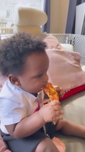 When you’re baby eats pizza for the first time 🤣🤣🤣 #shorts