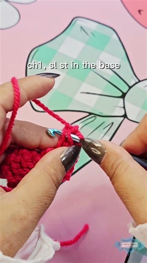 The best Crochet Heart Garland for scrap busting #crochet