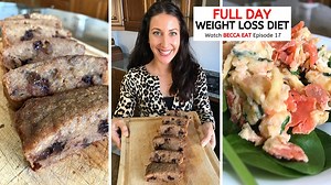 75K views · 1.9K reactions | Try Becca's Signature CHOCOLATE CHIP Banana Bread  + 3 BONUS Weight Loss MEALS ‍ (Full Banana Bread Recipe Included ) We proudly present Watch Becca EAT  Episode 17  | Camp Fitness | Facebook
