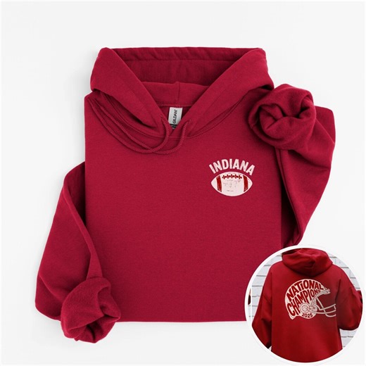 Vintage Indiana Football Hoodie, Indiana Fan Sweatshirt, National Championship Pullover, Student Alumni Gift - Etsy
