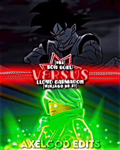 Son Goku vs Lego Ninjago Lloyd Dragon CoresSent