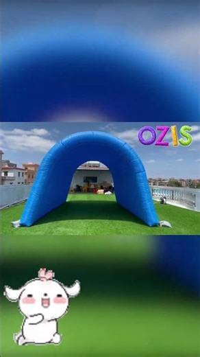 OZIS inflatable Tunnel Goes From Flat to Play-Ready in Seconds