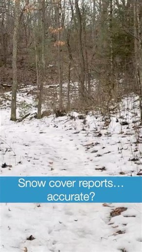 Snow Cover Reports Said No Snow…