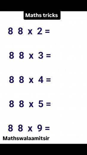 2.4K views · 2.2K reactions | Multiplication tricks #fraction #maths #mathematics #reels #quickmath #mathtricks #fyp #viralmath #trending #mindblowingmath #shorts #learnmath #brainteaser @mathswalaamitsir | mathswalaamitsir | Facebook