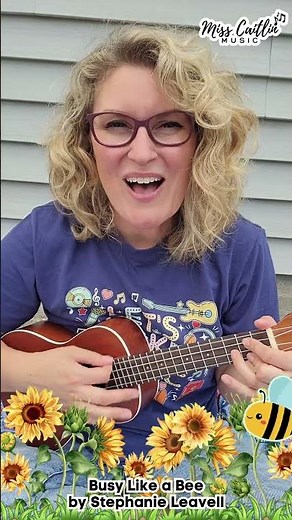 Preschool Movement Song 🐝 | Busy Like a Bee by Stephanie Leavell #preschoolmusic #circletimesongs