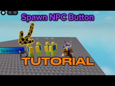 How to make a Gui button that spawns NPCs in Roblox Studio! [Tutorial]