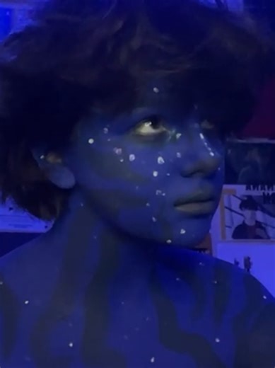 Avatar makeup trend !! I love thw third movie so much but I HATE the amount of hage spider gets 💔 #avatarcosplay #asl #avatarmakeup #navi #avatar