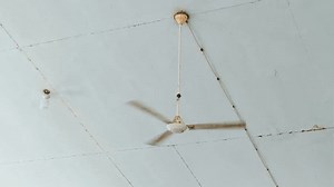 ceiling fan to cool the room