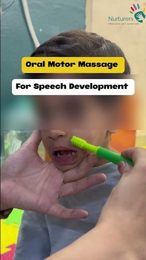 Oral Motor Massage || Speech development