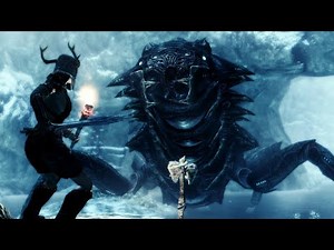 The Elder Scrolls V Skyrim Special Edition:Giant Chaurus Reaper Boss Fight