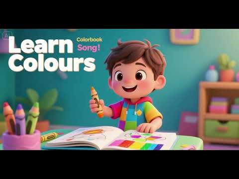 Colouring Book Song | Learn Colours | Nursery Rhymes & Kids Songs