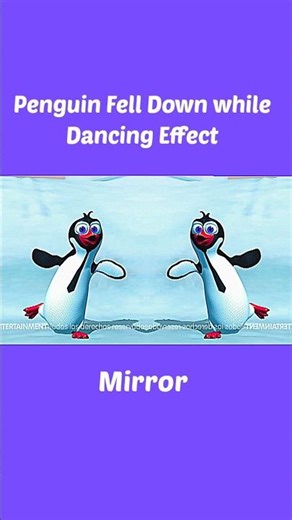 Penguin Fell Down While Dancing Effect Funny Revision