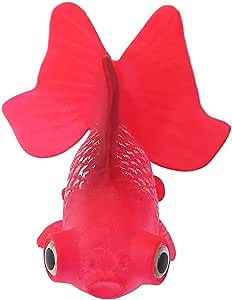 Non-Toxic Fake Fish, Fish Tank Decoration, Durable Safe for Aquarium for Fish Tank(No. 5 red Goldfish)