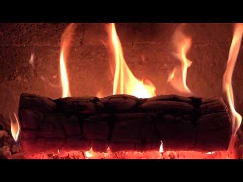 Yule log 🔥 Fireplace & Christmas music (guitar) with Crackling Fire Sounds
