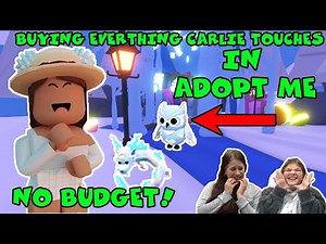Adopt Me Winter Update! I'll Buy Carlie Everything She Touches! No Budget!