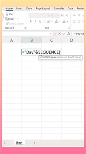 Day formula in excel | #excel #excelshortcuts #formula #exceltutorial #exceltips #tutorial