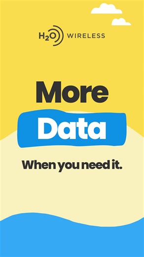 Need a top off? We’ve got all the extras you need for your plan, any time you need them. | H2O Wireless