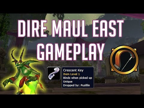 Dire Maul East First Run (DME) | Crescent Key | Classic WoW Hunter Gameplay