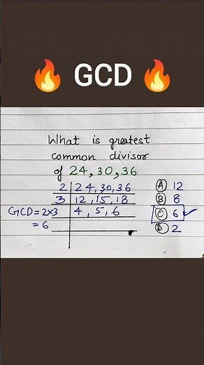 Greatest Common Divisor/Find Greatest Common Divisor/How to find greatest common divisor #short #gcd