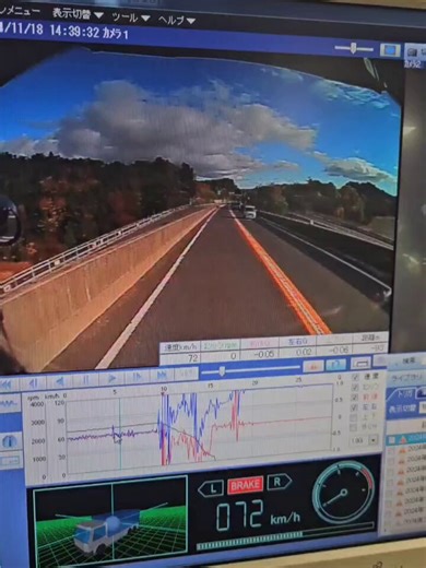 事故のドラレコ映像。話題に納得左は壁だし対向車はせまってくるし逃げ場無しでビビったわな。ぶつかった直後から右に流れてハンドルを左に回そうとしたけどパワステがバカになって制御不能。😭✨✨