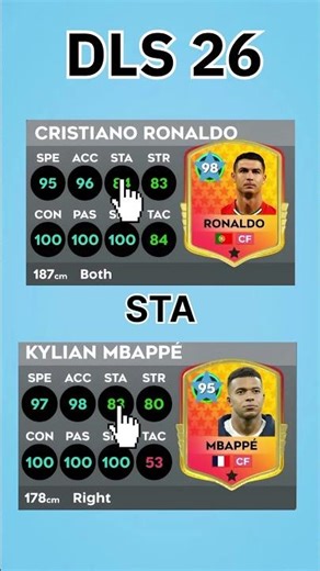 Ronaldo Vs Mbappe | DLS 26 Player Comparison | Dream League Soccer 26 #dls26 #dlscreator #dls