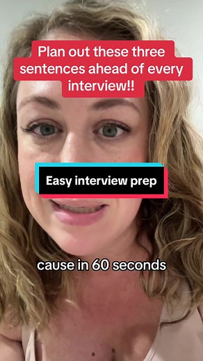 You can predict a lot of interview questions - and that means you can prepare for them. These three easy sentences will help you answer question like: Why do you want to work here? What excited you about this role? What led you to apply for this position? What makes you a great fit for this role? Why are you interested in this company? #jobsearch #jobseekers #interviewtips #careertok #hrtok