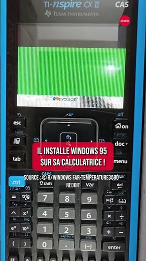 Il installe Windows 95 sur... sa calculatrice