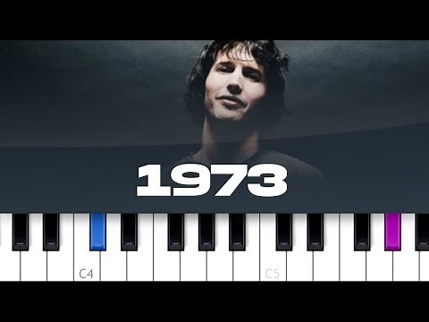 James Blunt - 1973 (piano tutorial)