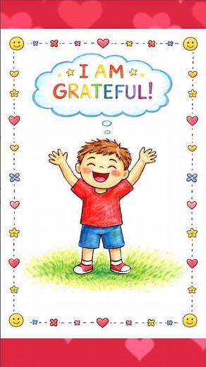 Easy Simple Gratitude Journal book Drawings 👌 Kids School Project Art Activity DIY Craft Children