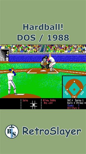 Hardball! Gameplay DOS