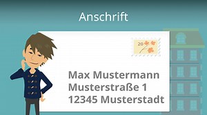 Anschrift • Position & Schreibweise