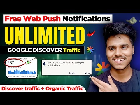 Best web Push Notifications For Website 2025 | Google Discover Traffic Traffic Increase