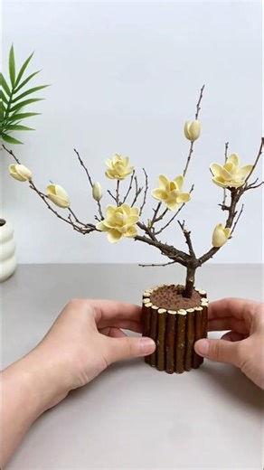 Cute DIY Mini Tree 🌿 Simple Desk Decoration Idea