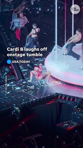 "That was the government." Rapper Cardi B laughed off an onstage incident during one of her "Little Miss Drama" tour shows. See how quickly she recovered. | Akron Beacon Journal