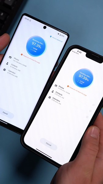 Transfer Data between Android and iPhone