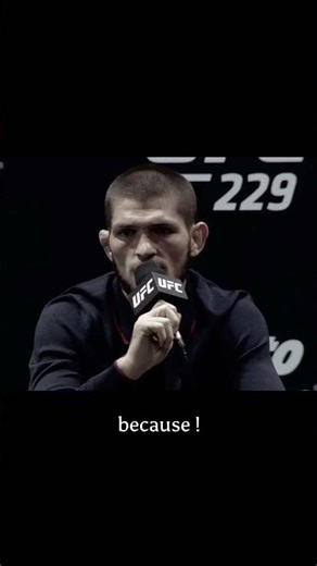 Kahabib Nurmagomedov said he didn't shake the hand after the fight with conor McGregor.