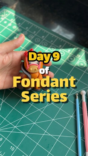 Rifa | La Crème d'Or | Pastry chef on Instagram: "Day 9 of the Fondant Series 🐴 This little fondant horse came together with so much charm — the soft face, the tiny bow, the gentle colours. Small details like this always remind me how fondant can turn a simple idea into a sweet little character. Follow along, the final day is next. 💫 #FondantSeries #Day9 #FondantHorse #CuteFondant #CakeArtistry #CreativeBakes #SugarCraft #BakedWithLove #horsecake #layercake #cakedesign"