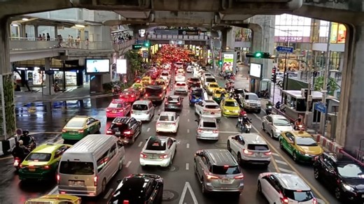 Traffic Jam, Cars, Vehicles. Free Stock Video