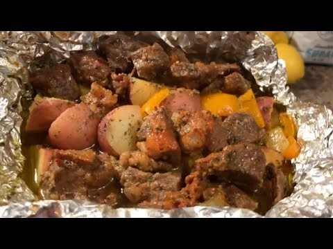 How to make Steak N Potato Foil Boil